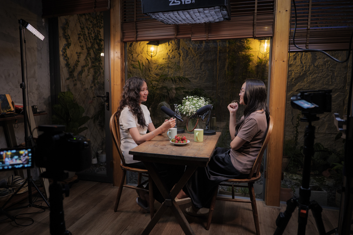 Không gian quay podcast tại Sài Gòn