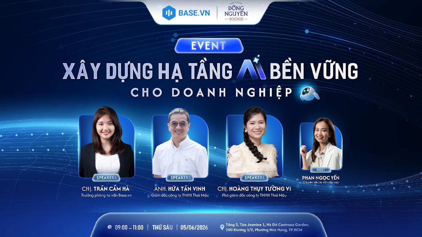 XÂY DỰNG HẠ TẦNG AI BỀN VỮNG CHO DOANH NGHIỆP: Base.vn × Thái Mậu
