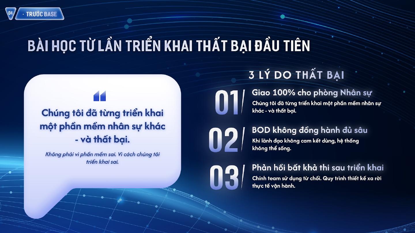 Bài học từ lần triển khai thất bại đầu tiên của Thái Mậu